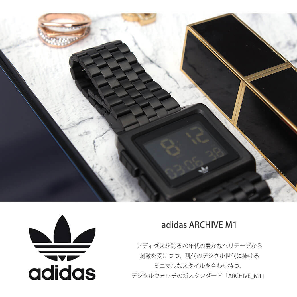 ＼ペアウォッチ／ デジタル 腕時計 おしゃれ スクエア型 アディダス腕時計 adidas時計 adidas レディース ブランド アディダス スニーカー 時計 アーカイブ ARCHIVE_M1 メンズ [ デジタル スポーツ フル韓国 ストリート ] プレゼント ギフト 2022