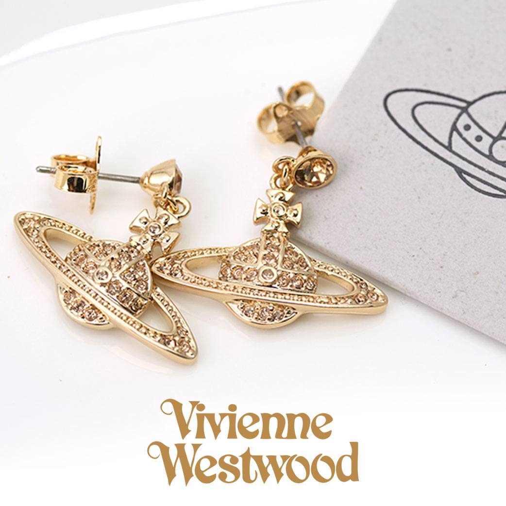 ヴィヴィアンウエストウッド ピアス（レディース） ヴィヴィアン ピアス プチオーブ ウエストウッド Vivienne Westwood レディース 女性 20代 62020025R ビビアン 揺れる ドロップピアス シンプル ブランド おしゃれ かわいい 定番 ゴールド VVPI vvacc 成人式 新社会人 プレゼント ギフト 旅行 新生活 入学