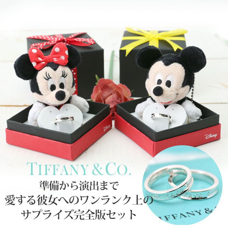 記念日 サプライズ ティファニー 結婚指輪 結婚 指輪 ディズニー ミッキー ミニー Disney TIFFANY ペアリング Tiffany＆Co 妻 嫁 彼女 ..