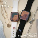 簡単 差し込むだけ アップルウォッチ Apple Watch アップル ウォッチ AppleWatch パーツ ベルトパーツ バンドパーツ パール ストーン シ...