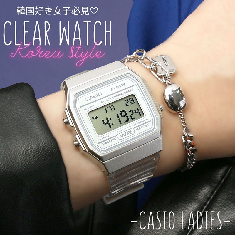 SNSでも話題！ クリア素材 カシオ 腕時計 CASIO 時