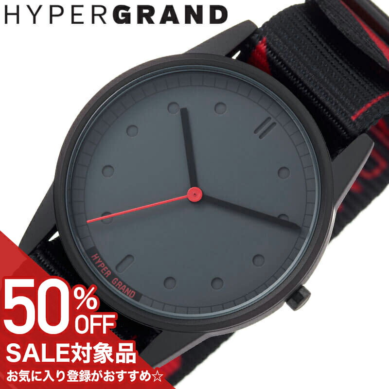 Rakuten - 【50%OFF半額 5500円引】ハイパーグランド 腕時計 HYPER GRAND 時計 ゼロワン ナトー 01NATO メンズ 男性 レディース 女性 ブラック レッド ナイロンベルト カジュアル レトロ ファッション アウトドア 大学生 おすすめ おしゃれ ブランド プレゼント ギフト