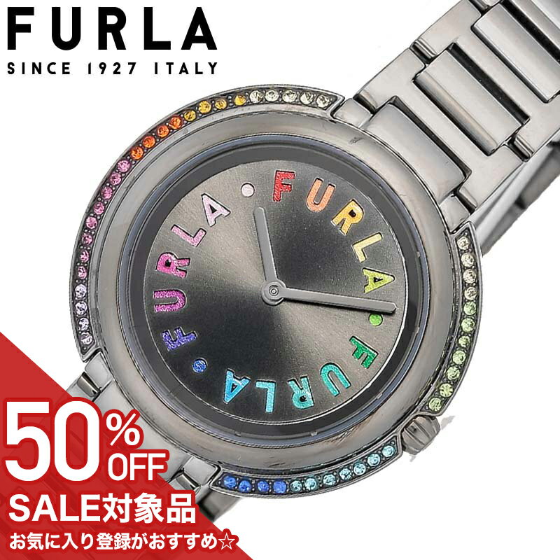 [50%OFF 반액 18700엔 할인] 후루라 손목 시계 FURLA 시계 아이콘 모양 여성 여성 귀여운 어른 일 사업 비즈니스 예쁜 금속 어머니의 날