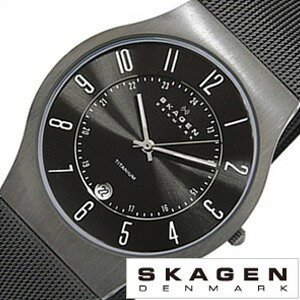 [あす楽]スカーゲン腕時計 SKAGEN 腕時計 スカーゲン 時計 チタニウム メンズ 男性 彼氏 20代 30代 233XLTTM[ 北欧 ブランド おしゃれ シンプル スーツ おすすめ 金属アレルギー ノームコア 就活時計 ] 誕生日 冬