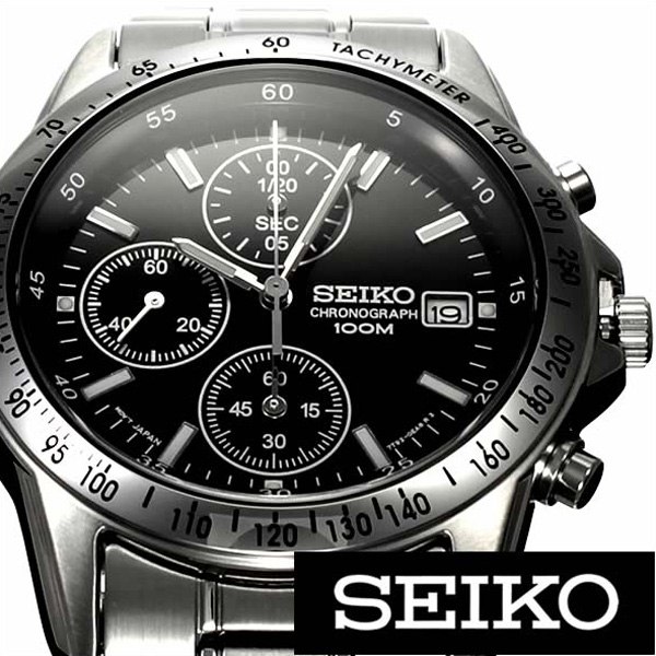 【人気商品】 就活生 就活 向け セイコー腕時計[ SEIKO時計 ] 男性 おすすめ (SEIKO 腕時計 セイコー 時計) クロノグラフ メンズ ブランド おしゃれ SND367PC [ 正規品 リクルート 日付 カレンダー ステンレス ] 新生活 プレゼント ギフト クリスマス 2022