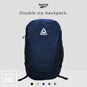 【2000円オフクーポン 5/16迄】 リーボック Reebok リュック 通学 大容量 メンズ レディース 男子 女子 スポーツブランド 中学生 高校生 部活 入学 大学生 バッグ ロゴ 通勤 丈夫 ダブルジップ バックパック リュック 約26L おしゃれ かわいい 大人 ストリート(4)