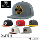 【セール SALE】 BRIXTON ブリクストン キャップ OATH3 スナップバック CAP SNAPBACK ブラック バーガンディ ヘザーグレー ライトブルー レディース スケート フェス サーフ