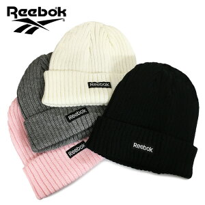 【12%OFF】Reebok リーボック ニット帽 ゴルフ ゆうパケット送料無料 ニットキャップ ロゴ LOGO ブラック ホワイト グレー ピンク 黒 白 スケート スケーター フェス イベント メンズ レディース アクリル リブ編み