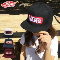 VANSキャップcapバンズヴァンズメンズレディースブランドベースボール帽子送料無料スナップバックブラックLOGOSNAPBACKロゴボックスバースケートスケーター