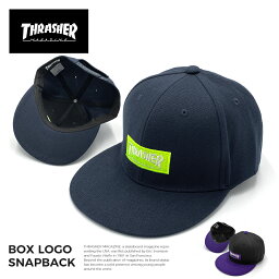 スラッシャー 帽子 メンズ 【20％オフ中】 スラッシャー ストレートキャップ キャップ THRASHER cap ベースボールキャップ BBキャップ 帽子 ボックスロゴ カラー MAG LOGO マグロゴ スナップバック ネイビー パープル ロゴ メンズ レディース 送料無料