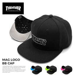 スラッシャー 帽子 メンズ 【10%オフ中】 スラッシャー ストレートキャップ THRASHER ベースボールキャップ メンズ レディース ブランド BBキャップ cap 送料無料 帽子 ネオンカラー MAG LOGO マグロゴ スナップバック ロゴ スケート プレゼント