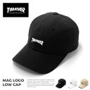 スラッシャー 帽子 メンズ キャップ ローキャップ THRASHER スラッシャー メンズ レディース ブランド ゆうパケット cap 帽子 MAG マグロゴ ストリート スケボー コットンキャップ LOWキャップ