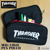 【ゆうパケット送料無料】スラッシャーTHRASHERポーチペンポーチBOXペンケース黒白ブラックホワイトレッドMAGLOGOマグロゴロゴメンズレディーススケートスケーターフェス小物入れ筆箱ペンケースストリート系文具サカモト化粧ポーチメイクポーチ
