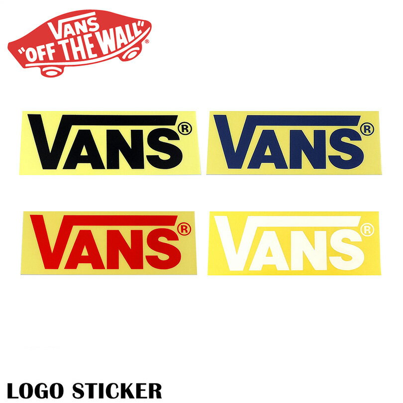 【ゆうパケット送料180円】VANS バンズ ヴァンズ ステッカー シール ブラック ネイビー レッド ホワイト ロゴ スケート スケーター メンズ レディース 学生 大学 メンズ レディース