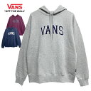 【600円オフクーポン】 VANS パーカー バンズ プルオーバー ヴァンズ 送料無料 長袖 カレッジロゴ パーカー ビッグシルエット Arch Logo Pull Over Hoodie 裏起毛 メンズ レディース 121K1030800