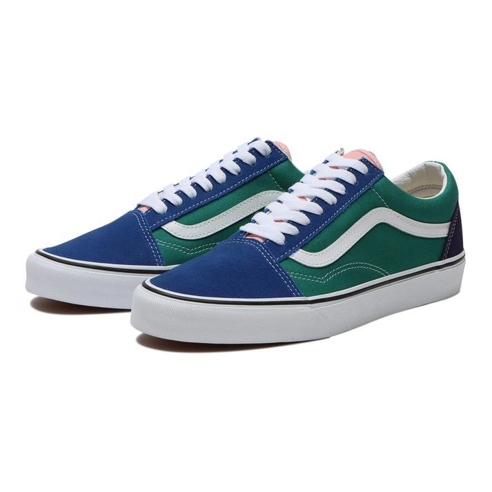 【残り僅か15％オフ中】 VANS 靴 スニーカー バンズ ヴァンズ オールドスクール OLD SKOOL 送料無料 ブランド (R.COURT)MULTI ロゴ ローカット スケート スケーター メンズ レディース VN0A38G19EJ