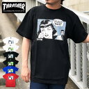 【10％オフ中】 【ゆうパケット】 スラッシャー Tシャツ THRASHER ブランド メンズ レディース ブラック ホワイト ボーイフレンド BoyFriend TEE SUPREME シュプリーム トップス スケート ストリート