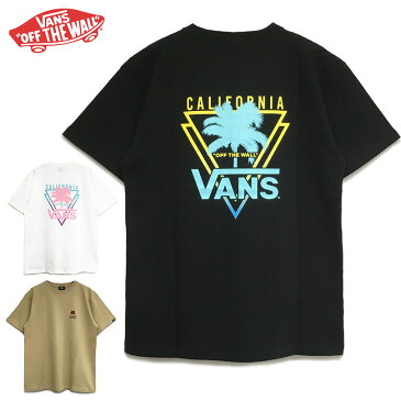 【ゆうパケット送料無料】 VANS Tシャツ ブランド メンズ レディース バンズ ヴァンズ 半袖 ブラック ホワイト ベージュ インナー レイヤード ロゴ ヤシの木 パーム Palm Tree S/S TEE トップス スケート ストリート サーフ