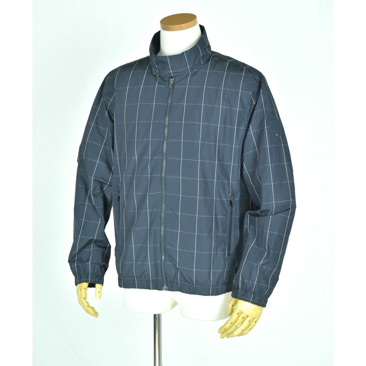 TOMMY HILFIGERMen's Nicholas Windowbreakerトミーフィルフィガーメンズウィンドブレーカーネイビー格子柄L
