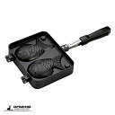 【7月30日限定ポイント5倍】 キャプテンスタッグ公式 ホットサンドメーカー ホットサンドトースター たい焼き器 キャストアルミ ふっ素樹脂加工 直火 UG-3...