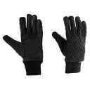 【11月1日限定ポイント2倍!】 キャプテンスタッグ公式 グローブ 手袋 防風 防寒 耐寒 フリース 凸凹防風グローブ Mサイズ ブラック UX-1316