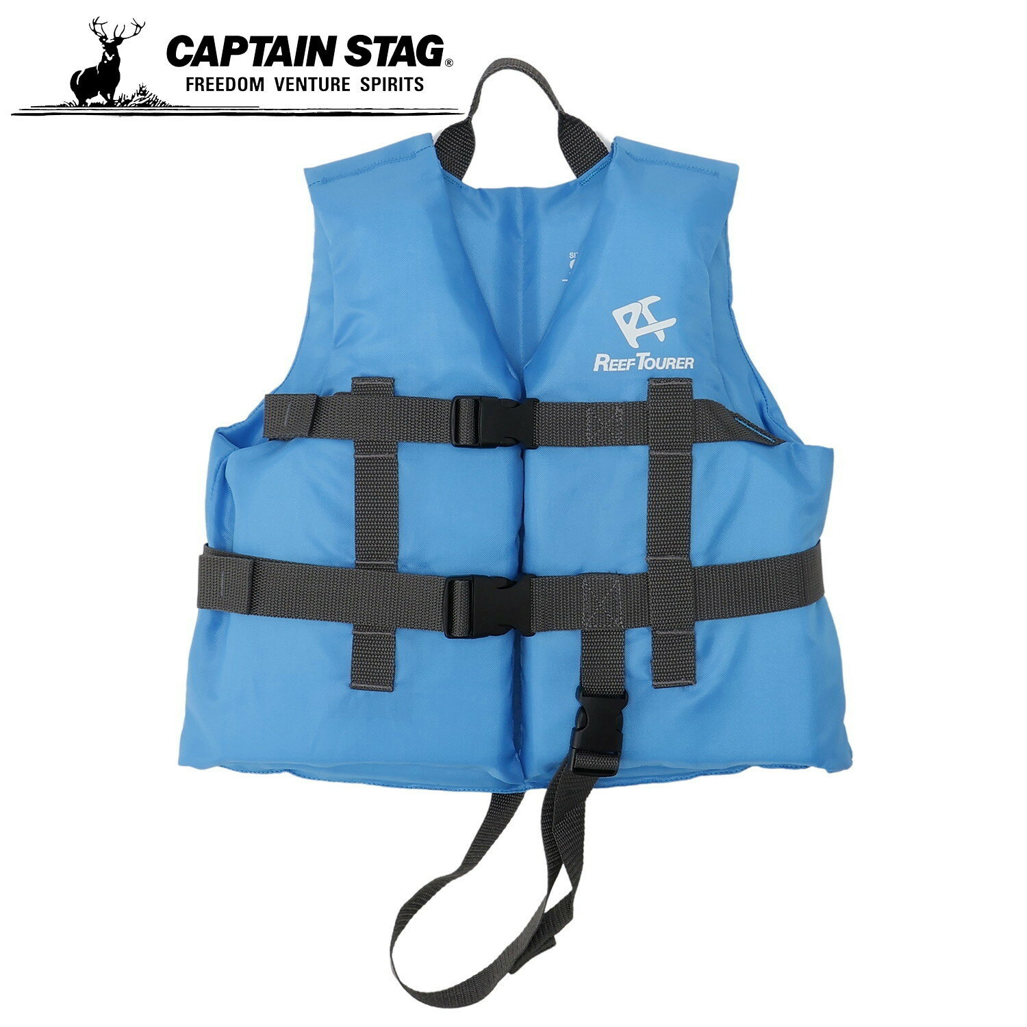 【11月15日限定抽選で100%ポイントバック】 リーフツアラー REEFTOURER しっかり浮力で安心 股ベルト付 こども用 シュノーケリングベスト ブルー Mサイズ RA8003