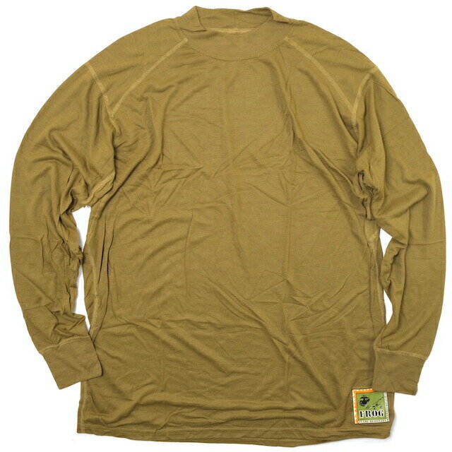 US（米軍放出品）海兵隊用 USMC FROG SILKWEIGHT UNDERSHIRTS COYOTE