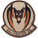 Military Patch（ミリタリーパッチ）44TH FIGHTER SQ デザート フック付き