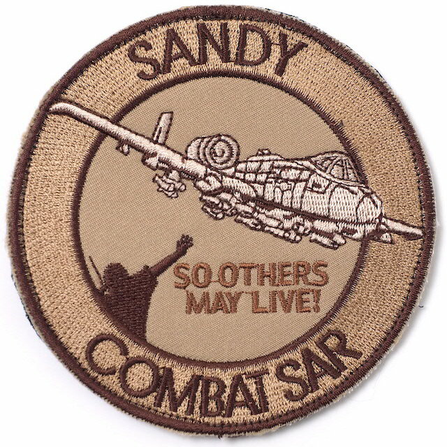 Military Patch（ミリタリーパッチ）SANDY COMBAT SAR デザート [フック付き] 1