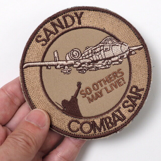Military Patch（ミリタリーパッチ）SANDY COMBAT SAR デザート [フック付き] 2