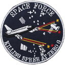 Military Patch（ミリタリーパッチ）SPACE FORCE KILLING SPREE AT ZERO G パッチ フック付き