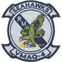 Military Patch（ミリタリーパッチ）SEAHAWKS VMAQ-4 [フック付き]