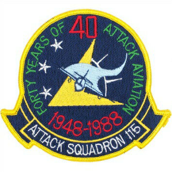 Military Patch�ʥߥ꥿�꡼�ѥå���ATTACK SQUADRON 115 40��ǯ ��ǰ�ѥå�