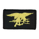 Military Patch（ミリタリーパッチ）US Naval Warfare SEALs シールズ 4色 フック付き