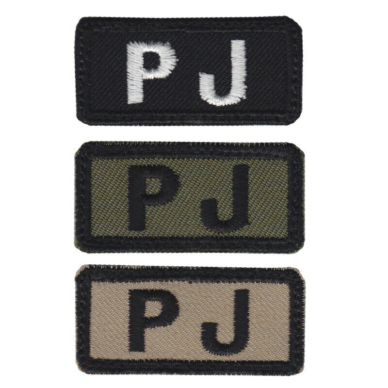 Military Patch（ミリタリーパッチ）PJ ミニパッチ フック付き 日本製 ワッペン