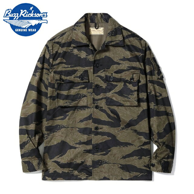 樂天商城 - WILLIAM GIBSON by BUZZ RICKSON'S（ウイリアムギブソン バズリクソン）BLACK TIGER PATTERN JACKET OVER DYE [BR15778]