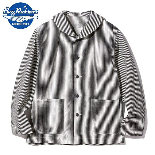 Coverall - BUZZ RICKSON'S（バズリクソン）U.S. NAVY WWII UTILITY HICKORY JACKET [BR15303]