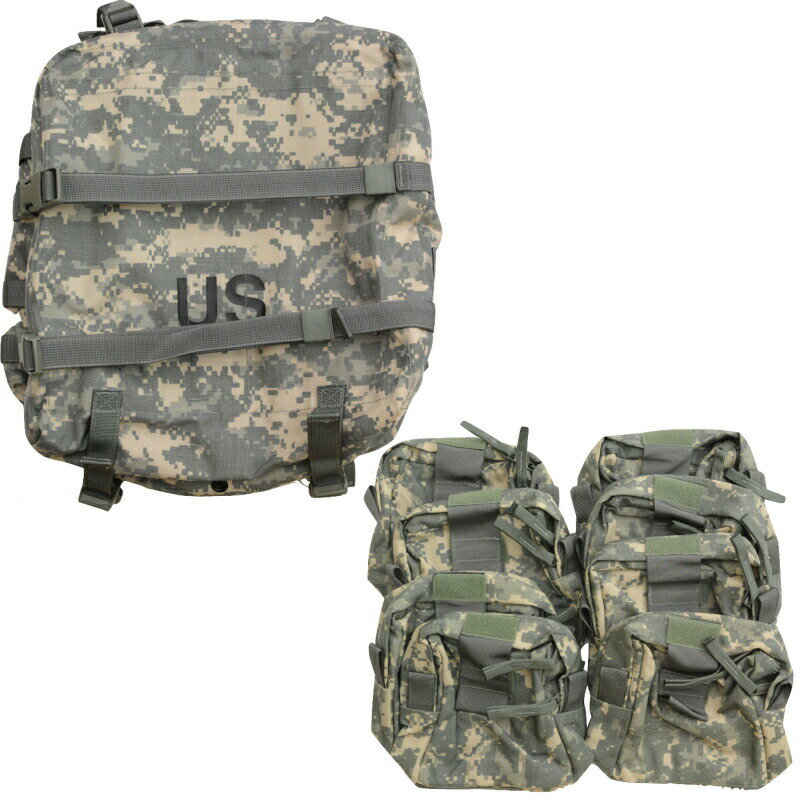 US(米軍放出品)MOLLE II Medical Set Universal Camo [ACU][メディカルバッグ&メディカルポーチ8点セット]【送料無料】