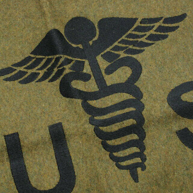 CAPTAIN TOM’sのUS ミリタリー ウールブランケット OD [MEDICAL刺繍入り][US Wool Blanket]｜アングル2