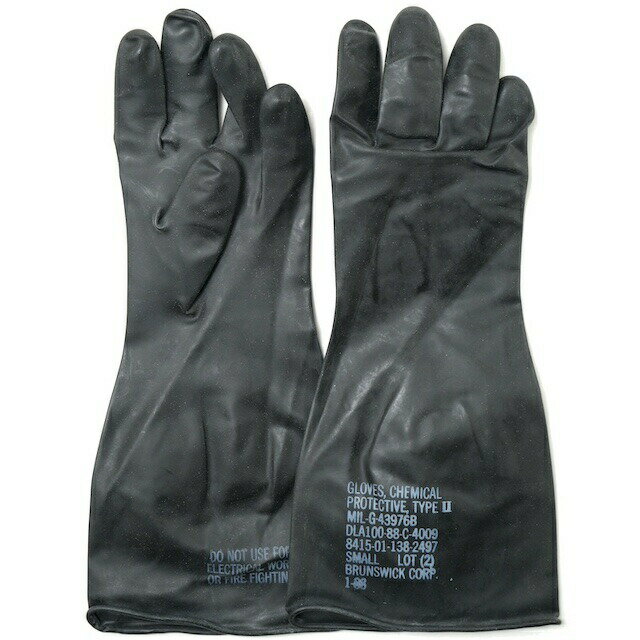 US（米軍放出品）ケミカルプロテクティブグローブ [Black][Chemical Protective Glove]