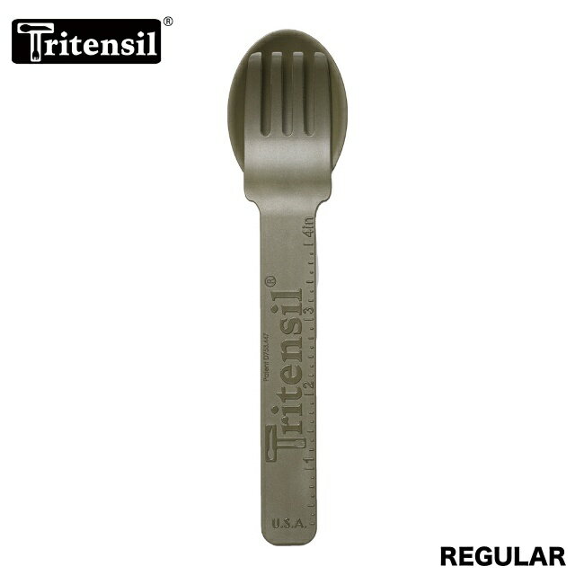 Tritensil（トライテンシル）REGULAR [スプーン フォーク ナイフセット][Tactical Green]
