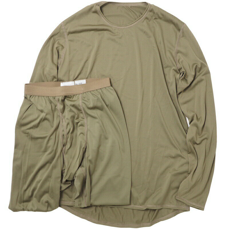 US 米軍放出品 Level 1 LIGHT WEIGHT UNDERSHIRT & DRAWER [TAN499]