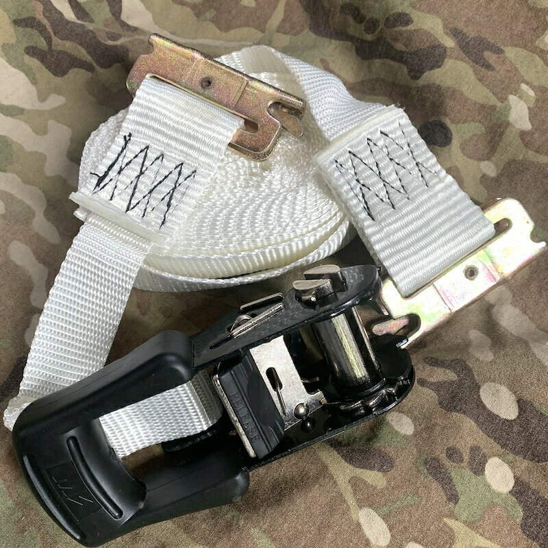 US（米軍放出品）Aircraft Floor Tie Down Adapter Strap