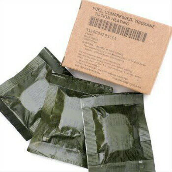 US（米軍放出品）レーションヒーター [トリオキサン固形燃料 個別パックx3 set]通販格安セール情報　楽天　通販