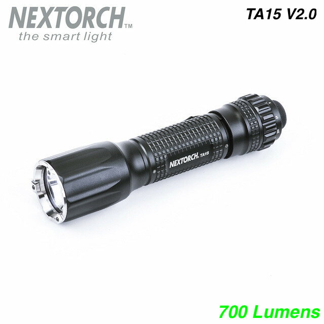 NEXTORCH（ネクストーチ）TA15 V2.0 Flashlight [3段階調光＋ストロボ点灯フラッシュライト][単三/CR123A /16340/14500リチウムイオン電池使用可能]