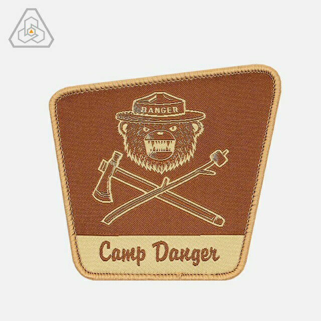 PROMETHEUS DESIGN WERX (プロメテウスデザインワークス) DRB Camp Danger Park Sign Morale Patch [フック付き]