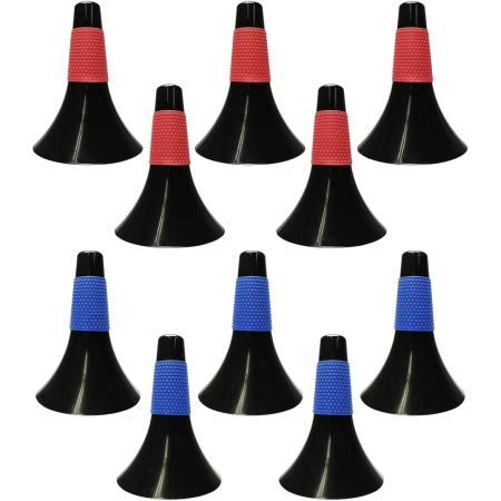 バスケットボールコーン リップコーン トレーニング用品 練習 2色 10個セット 体育館 スポーツ用品 グラウンド用品 カラーコーン