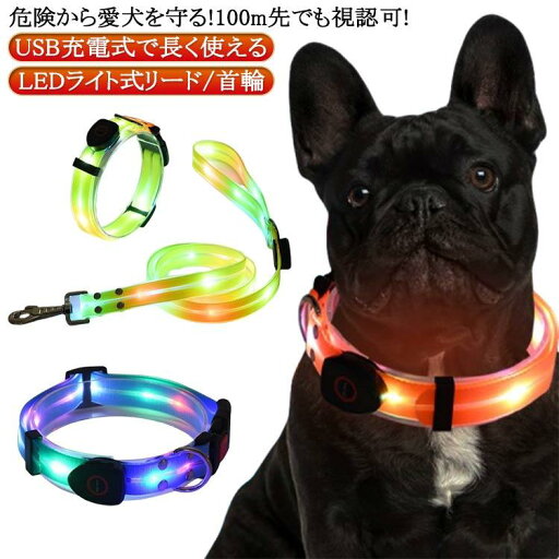 リード LEDライト式リード LED 光る 首輪 ライト付き カラフル 夜間 USB 充電式 充電式 散歩 犬 発光 幅2.3cm 小型犬 点滅 犬用 リード LEDライト式リード LED 光る 首輪 ライト付き カラフル 夜間 USB 充電式 充電式 散歩 犬 発光 幅2.3cm 小型犬 点滅 犬用