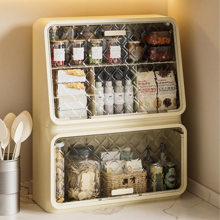 ミニ食器棚 卓上食器棚 食器棚 調味料棚 ミニカップボックス ミニカップ棚 2段 上置き カウンター上 収納棚 収納ボックス 収納ケース キッチン 食