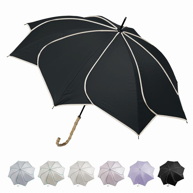 日傘 完全遮光 長傘 花びら傘 晴雨兼用傘 UVカット 遮光率100% 雨傘 レディース 遮光遮熱 軽量 おしゃれ かわいい 撥水 紫外線 熱中症対策 プレゼント